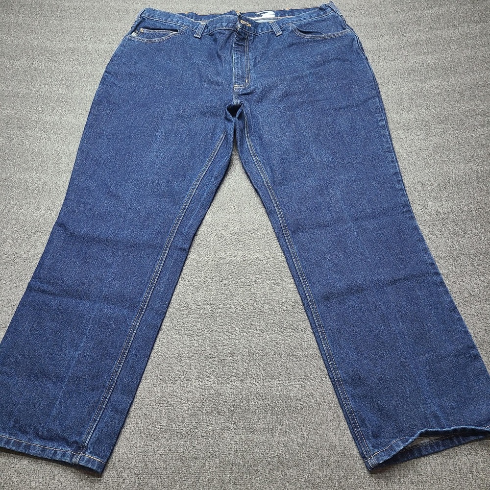 Carhartt FR Jeans Mens‎ 44x30 Blue Flame Resistant Denim Work Pants Heavy Duty